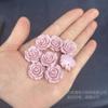 Despeje agujero recto de 20 mm cuentas de rosa DIY hecho a mano con cuentas candado de dinero de cumpleaños material de cuentas sueltas accesorios de joyería