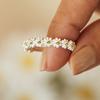 Anillo de Moda de Venta Caliente Transfronterizo Flor de Margarita Verano Flor Pequeño Fresco Apertura Ajustable Anillo Venta al por Mayor en Stock