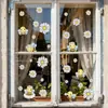 Brup Atmosfera de Primavera e Verão Margarida Abelha Adesivo de Janela Eletrostático Estilo Pastoral Adesivo de Vitrine de Vidro Br-Jd5260C