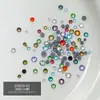 Pedras Strass Redondas Coloridas de Fundo Plano Tamanhos Mistos Pedras Strass de Vidro Cristal Pedras Strass para Unhas Tema Macaco
