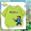 Camiseta de Minecraft 2026 para Niños y Niñas, Ropa de Verano de Manga Corta con Merchandising de Minecraft Steve para Niños Mayores