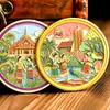 Moedas comemorativas de metal personalizadas, moedas de ouro, prata e cobre para celebrações de aniversário de escolas e empresas, medalhas comemorativas colecionáveis, moedas com logotipo personalizado