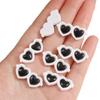 Acessórios para óculos de sol redondos de acrílico com tema de amor, joias artesanais DIY, acessórios para olhos de bonecos de pelúcia