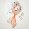 Lenço de organza pequeno da Coreia do Sul para mulheres, popular na primavera e verão, moda versátil, lenço de proteção solar para o outono, lenço da moda