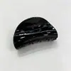Pinza para el pelo de acrílico transfronteriza, pinza para el pelo semirredonda, pinza de tiburón, accesorio para el pelo para recogido en la parte trasera de la cabeza, otoño e invierno