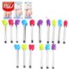 Pinza de Silicona para Palma Pequeña Forma de Corazón Forma de Flor Concha Pinza para Hielo Acero Inoxidable Mini Pinza para Comida Pinza para Comida Pinza para Azúcar