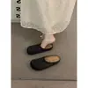 Mules abiertas de estilo francés para mujer, huecas y transpirables, mules de suela gruesa estilo romano para exteriores de verano