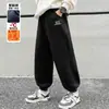 Ropa de Invierno para Niños en Liquidación, Pantalones de Forro Polar de Lana de Alpaca Integrado, Pantalones Largos Engrosados para Niños Mayores, Pantalones de Algodón Sueltos de Invierno para Niños