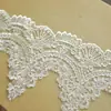 Renda Lantejoula Estilo Europeu, Bordado em Renda, Acessórios para Vestido de Noiva, Decorações DIY, Renda Bordada com Conchas