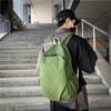 Mochila Antigua Mochila Simple de Gran Capacidad para Hombre Campus Coreana Lona Secundaria Estudiante de Preparatoria Mochila Escolar Mujer