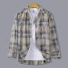 Camisas de manga larga para hombre (otoño 2024): camisas, tops y chaquetas a cuadros contrastantes, versátiles y a la moda.
