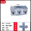 Conector de Fijación Rápido Galvanizado de Hierro Cuadrado 40*40mm para Tubo Cuadrado 25*25 Abrazadera de Fijación para Tubo de Acero Cuadrado Sin Soldadura Requerida