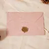 Envelope de Papel Especial Padrão Árvore Linha Horizontal Couro Retrô Papelaria Conjunto de Selo de Cera Cartão de Cumprimentos Convite Convite de Casamento