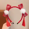 Accesorios para el cabello del Día de Año Nuevo 2026, Accesorios para fotos de tendencia nacional, Suministros de disfraces con ambiente festivo de Nezha, Diademas con borlas