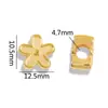 Contas Plásticas Irregulares Cor Mista Dourado e Prata Flor Borboleta Contas Espaçadoras Ccb Acessórios para Joias DIY Colar Pulseira Brincos