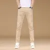 Calça Jeans Masculina de Verão Fina Leve Azul Claro de Alta Qualidade, Comprimento 9/10, Novo Modelo 2026, Jeans Stretch Slim Fit Casual