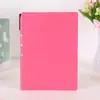 Venta al por mayor de fábrica oficina estudiante papelería inserto bolígrafo clip para cuaderno bolígrafo bloc de notas de tapa blanda cuero
