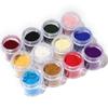 Arte de Uñas Transfronterizo 10G Polvo de Terciopelo Embotellado Accesorios para Arte de Uñas Polvo Esponjoso de Terciopelo Lentejuelas con Brillo para Arte de Uñas 12 Colores