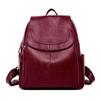 Mochila Feminina Novo Estilo Coreano Versátil Couro Macio Padrão Pele de Ovelha Mochila Feminina Tendência da Moda Mochila para Aluno do Ensino Médio