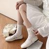 Calcetines Delgados de Primavera y Verano con Lazo y Textura de Rizo, Corte en Forma de Corazón, Lolita de Malla de Verano Estilo Ballet para Niña, Calcetines a Media Pantorrilla