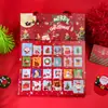 Nuevo Calendario de Adviento Europeo y Americano de 24 Compartimentos Hecho a Mano DIY Pulsera para Niños Muñeco de Nieve Creativo Caja Sorpresa Navideña Regalo