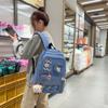 Mochila Transparente Estilo Japonês Nova de Alto Valor Estético, Fresca e Doce, Dopamina, para Alunos do Ensino Fundamental II e Médio, com Grande Capacidade