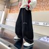 Pantalones Deportivos Holgados de Pierna Ancha Recta Curva para Niños Otoño Marca de Moda 2026 Nuevos Pantalones Deportivos de Otoño para Niños