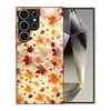 Funda Adecuada para Teléfono Móvil Samsung S24 S25Ultra Hoja de Arce A17 Funda de Cristal Comercio Exterior Borde Suave S26 Funda Protectora Negra A07