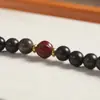 Pulsera de Doble Círculo de Accesorios Xiang 108 Auténtica para Hombres y Mujeres, Collar de Cuentas de Oración de 0.8 cm