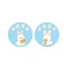 Conejo Azul Decoración de Mesa de Postres Inserto para Pastel Luna Llena del Bebé Cumpleaños 100 Pegatina para Empujar Pudín