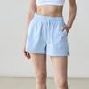 Shorts de Yoga Tejidos Sz Anti-Exposición para Mujer Verano Secado Rápido Transpirables Casuales Deportivos Cintura con Cordón Pantalones de Fitness