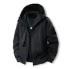 Dropshipping Transfronteiriço Jaquetas Outdoor Masculinas para Primavera e Outono, Jaquetas Casuais Largas com Capuz Estilo Americano para Homens