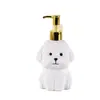 Botellas de bombeo lindas con temática de cachorro Bichón Frisé para jabón de manos, champú y gel de baño; botellas vacías para dispensar loción de forma creativa en el baño