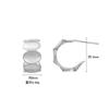 Aretes plata esterlina 925 aretes redondos cepillados aretes de joyería estilo moda simple ins coreanos para chicas sentido de alta gama