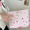 38243 Bolsa de Maquiagem Acolchoada Grande Capacidade Coelho Fofo Amor Bolsa de Armazenamento Portátil Bolsa para Artigos de Higiene Pessoal de Viagem