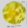 Flores Artificiais Amarelas Rosa da Moda Flores Decorativas Check-In Parede de Flores Parede de Fundo Quintal Suprimentos de Decoração Suave Adereços para Fotografia