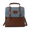 Estilo preppy retro británico 2023 otoño nuevo bolso casual texturizado para estudiante mochila portátil de viaje para mujer