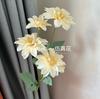 Flores de simulação para casamento na cor champanhe, belas flores de fileira com cenário de Chen, flores penduradas no teto, decoração de hotel, fundo de corredor de casamento, arranjo de flores