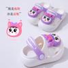 Zapatos Croc para Niños y Niñas, Lindo Dibujo Animado para Padres e Hijos, Suela Suave de Dos Usos para Casa, Antideslizantes, Punta Cerrada, para Playa