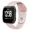 Para Correa Fitbit Versa 1/2 Generación Oficial Transpirable Pulsera Color Sólido Hebilla de Uña Correa de Silicona