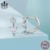 Pendientes de Plata de Ley S925 Aiful S925 Clásicos Versátiles con Forma de Corazón de Circonita Moda Estilo Princesa Pendientes con Forma de Corazón Joyería para Mujeres