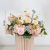 Set de Colgante de Pared de Flores Artificiales y Arreglo de Mesa Transfronterizo para Decoración de Fondo de Pasillo de Boda, Flores para Decoración de Eventos de Banquete en Hotel
