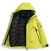 Chaqueta unisex tres en uno para exteriores para parejas, chaqueta de otoño e invierno, súper versátil y elegante, conjunto de dos piezas desmontable