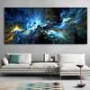 Pintura a Óleo Abstrata de Nuvens Cinzas e Amarelas Poster e Impressões Arte Moderna Pintura em Tela Mural Decoração Sala de Estar Núcleo da Pintura
