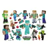 Comercio Transfronterizo Minecraft Juego de Bloques Tatuajes Temporales Calcomanías de Transferencia de Agua Desechables Calcomanías para Fiesta de Cumpleaños