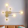 Lámpara de pared nórdica moderna y sencilla, diseño de sala de estar, fondo de pared, ambiente decorativo, lámparas de noche creativas y sencillas para dormitorio.