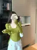 Nuevo conjunto de dos piezas de estilo coreano para otoño temprano, ajustado, para ir al trabajo: camisola y cárdigan de punto para mujer, directo de fábrica