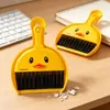 Set de limpieza de escritorio para estudiantes: recogedor, escoba, tabla de limpieza, herramientas de limpieza, cepillo para limpiar teclado de computadora, escoba y recogedor