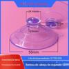 Ventosa de plástico espessada de fábrica em pvc transparente cabeça de cogumelo grande ventosa de sucção 50mm cabeça redonda rosca capacete ventosa