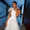 Nuevo Vestido de Novia de Comercio Exterior con Cintura Entallada, Vestido de Novia Ligero de un Solo Hombro, Estilo Bosque para Fotografía de Viaje, Vestido de Novia Principal Elegante Súper Etéreo 2026